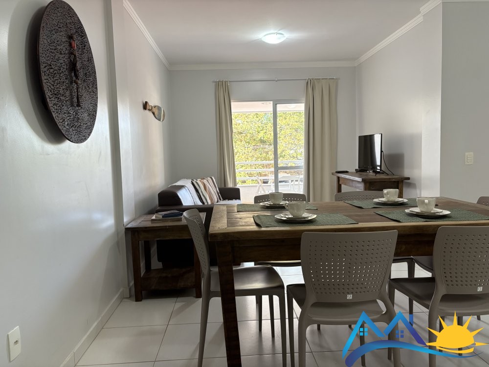 Apartamento com 2 quartos e ar na praia de Marisca
