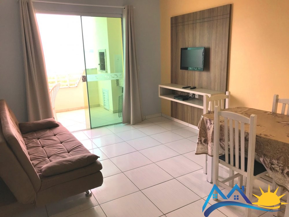 Apto com 1 quarto e sacada com vista para o mar, P